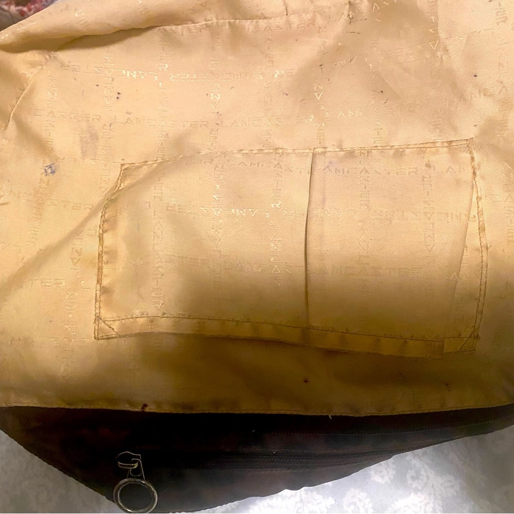 Authentic Lancaster designed brown shoulder bag . - Picture 9 of 16